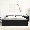 Musta tammi sängynrunko ilman patjaa Cucu 160x200cm (puinen)