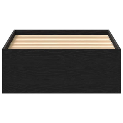 Musta tammi sängynrunko ilman patjaa Tisha 90x190cm (puinen)