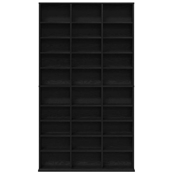 CD-kaappi Musta tammi. 101 x 23 x 177,5 cm Tekninen puu