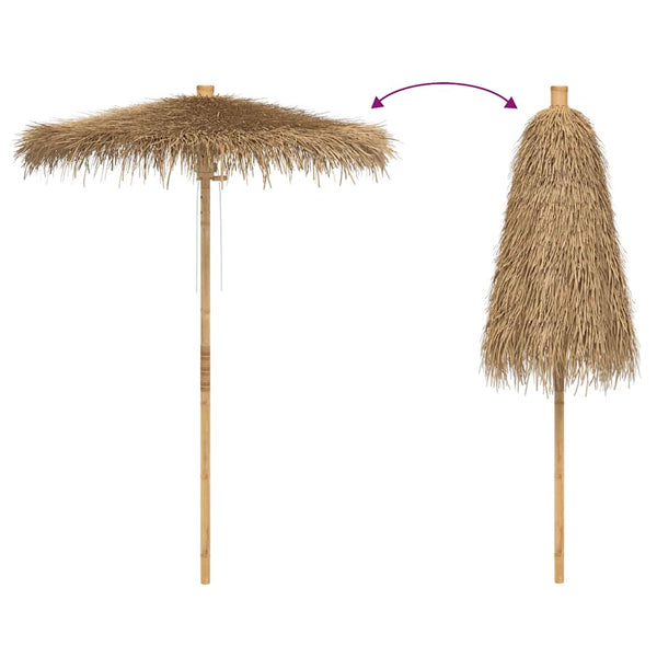 Tiki-varjo banaaninlehden katoksella 150 cm bambu