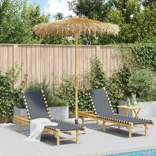 Tiki-varjo banaaninlehden katoksella 180 cm bambu