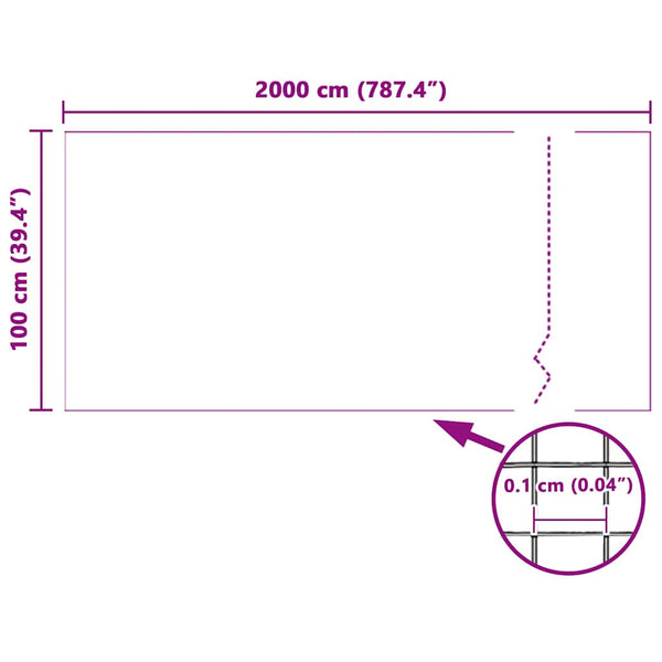 Hyönteisverkko 100 x 2000 cm Lasikuitu Valkoinen