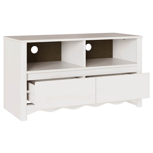 TV-kaappi Drammen Valkoinen 99 x 43 x 55 cm Täysi Mänty