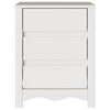 Yöpöytäkaappi Drammen Valkoinen 45 x 35 x 56 cm Täysi mänty