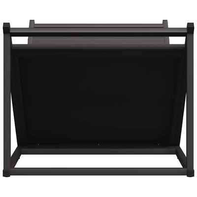 Polttopuuteline musta 70x43x34,5 cm kylmävalssattu teräs