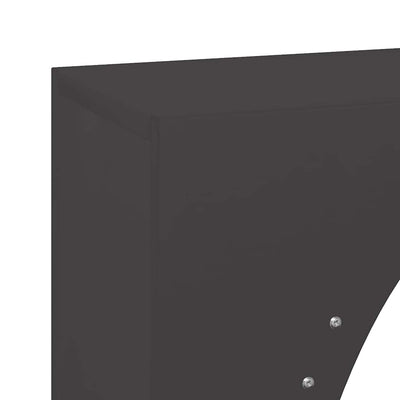 Polttopuuteline musta 50x23x100 cm kylmävalssattu teräs