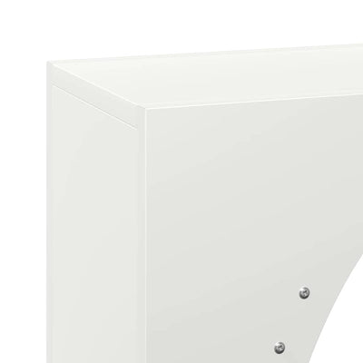 Polttopuuteline valkoinen 50x23x100 cm kylmävalssattu teräs