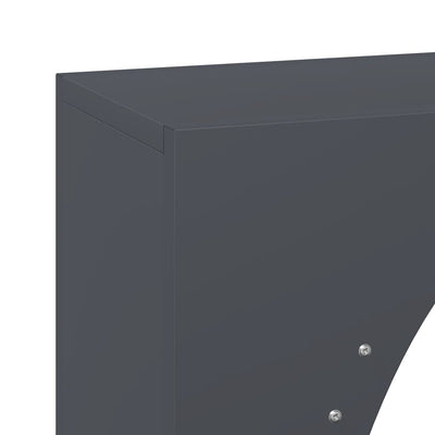 Polttopuuteline antrasiitti 50x23x100 cm kylmävalssattu teräs