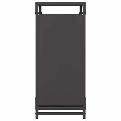 Polttopuuteline musta 44x28x65 cm kylmävalssattu teräs