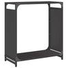 Polttopuuteline musta 60x28x65 cm kylmävalssattu teräs