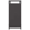 Polttopuuteline musta 60x28x65 cm kylmävalssattu teräs