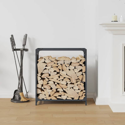 Polttopuuteline antrasiitti 60x28x65 cm kylmävalssattu teräs