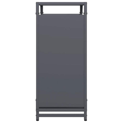 Polttopuuteline antrasiitti 60x28x65 cm kylmävalssattu teräs