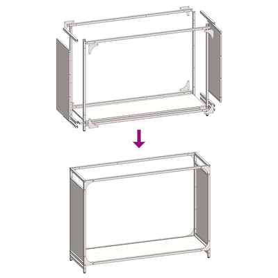 Polttopuuteline antrasiitti 90x28x65 cm kylmävalssattu teräs