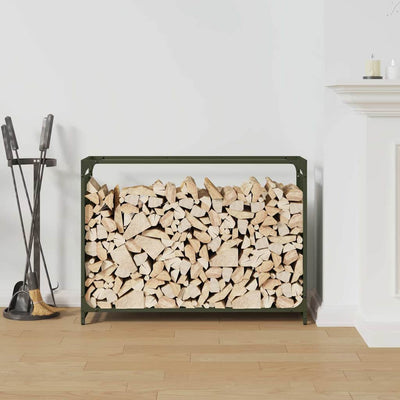 Polttopuuteline 90x28x65 cm kylmävalssattu teräs