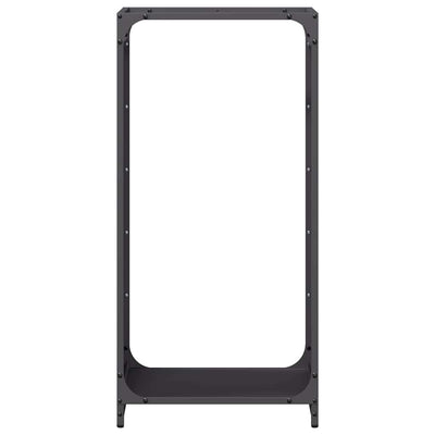 Polttopuuteline musta 44x28x90 cm kylmävalssattu teräs