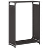 Polttopuuteline Musta 60x28x90 cm Kylmävalssattua terästä