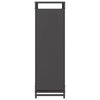 Polttopuuteline Musta 60x28x90 cm Kylmävalssattua terästä