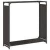 Polttopuuteline Musta 90x28x90 cm Kylmävalssattua terästä