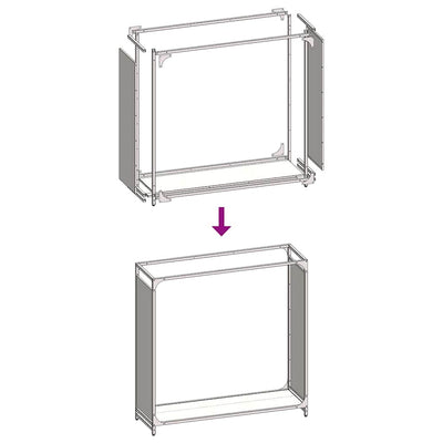 Polttopuuteline Musta 90x28x90 cm Kylmävalssattua terästä