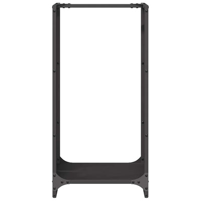 Polttopuuteline musta 40x30x80 cm kylmävalssattu teräs