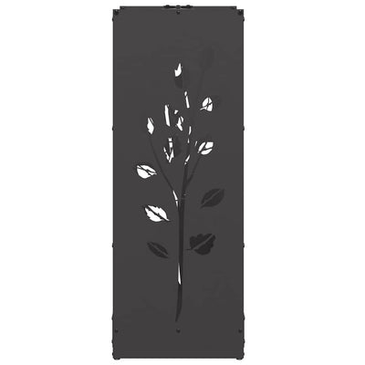 Polttopuuteline musta 40x30x80 cm kylmävalssattu teräs