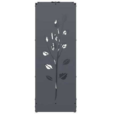 Polttopuuteline antrasiitti 40x30x80 cm kylmävalssattu teräs