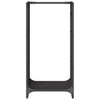 Polttopuuteline musta 40x30x80 cm kylmävalssattu teräs