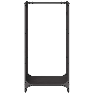Polttopuuteline musta 40x30x80 cm kylmävalssattu teräs