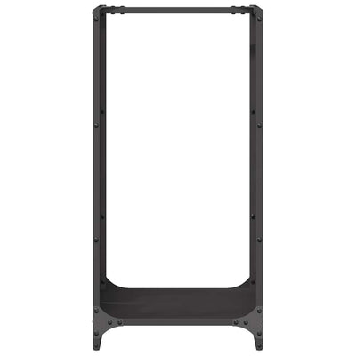 Polttopuuteline musta 40x30x80 cm kylmävalssattu teräs