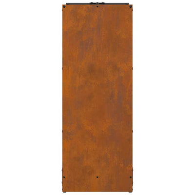 Polttopuuteline 40x30x80 cm Säänkestävä teräs