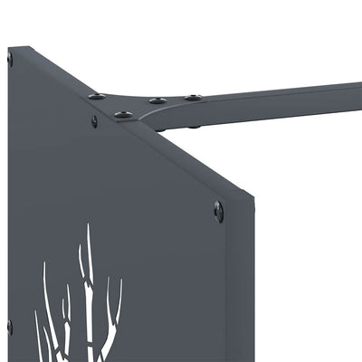 Antrasiitti polttopuuteline Benonica 40x40x40cm (kylmävalssattu teräs)