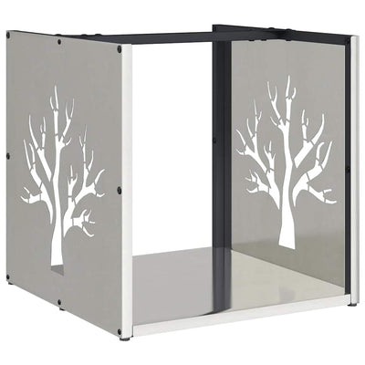 Ruostumaton teräs polttopuuteline Tomniuc 40x40x40cm