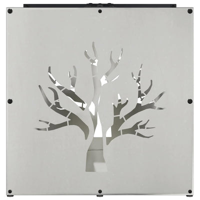 Ruostumaton teräs polttopuuteline Tomniuc 40x40x40cm