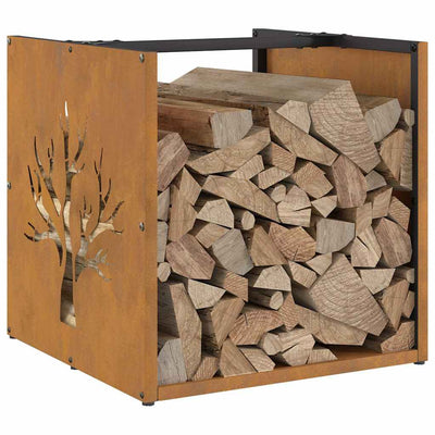 Polttopuuteline Demonte 40x40x40cm (säänkestävä teräs)