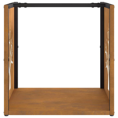 Polttopuuteline Demonte 40x40x40cm (säänkestävä teräs)