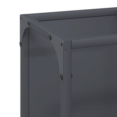 Polttopuut antrasiitti 25x25x100 cm Kylmävalssattu teräs