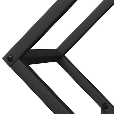 Polttopuuteline musta 50x25x50 cm kylmävalssattua terästä