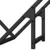 Polttopuuteline musta 50x25x50 cm kylmävalssattua terästä