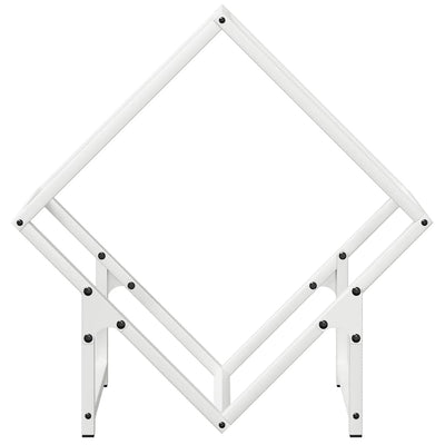 Polttopuuteline valkoinen 50x25x50 cm kylmävalssattua terästä