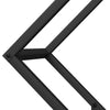 Polttopuuteline Musta 60x25x60 cm Kylmävalssattua terästä
