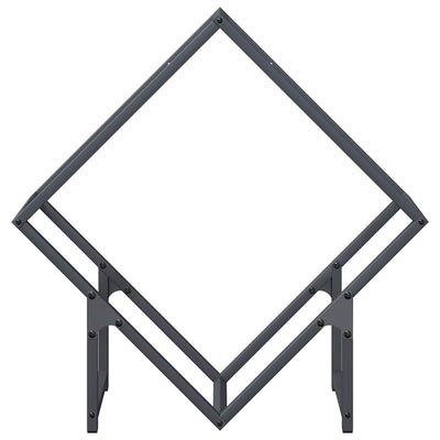 Polttopuut Antrasiitti 60x25x60 cm Kylmävalssattu teräs
