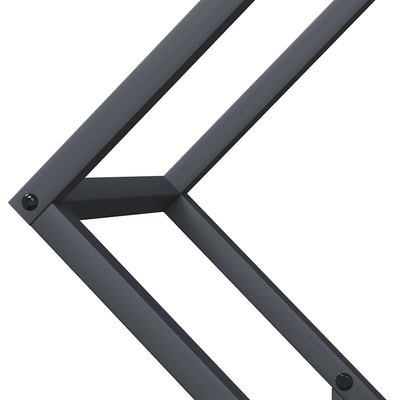 Polttopuut Antrasiitti 60x25x60 cm Kylmävalssattu teräs