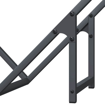 Polttopuut Antrasiitti 60x25x60 cm Kylmävalssattu teräs