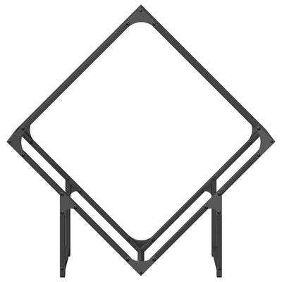 Polttopuuteline musta 80x25x80 cm kylmävalssattua terästä