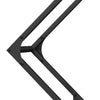 Polttopuuteline musta 80x25x80 cm kylmävalssattua terästä