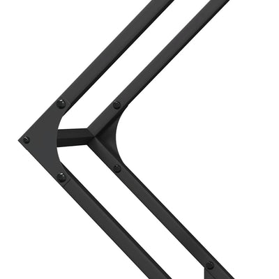 Polttopuuteline musta 80x25x80 cm kylmävalssattua terästä