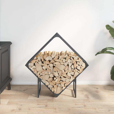 Polttopuut antrasiitti 80x25x80 cm Kylmävalssattu teräs