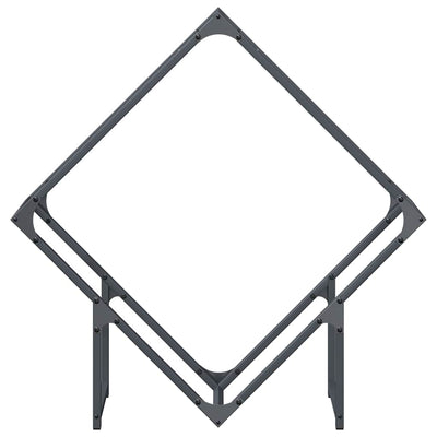 Polttopuut antrasiitti 80x25x80 cm Kylmävalssattu teräs