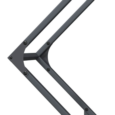 Polttopuut antrasiitti 80x25x80 cm Kylmävalssattu teräs